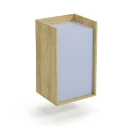 MOBIUS skab 1D - hikora eg/Lyseblå