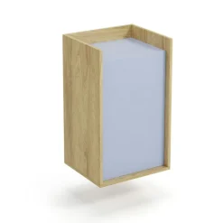 MOBIUS skab 1D - hikora eg/Lyseblå