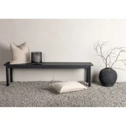 Modena havebænk 180x40cm - Sort
