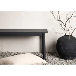 Modena havebænk 180x40cm - Sort