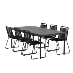 Modena Lindos Loungesæt - Havemøbelsæt - Sort