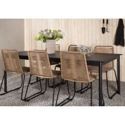 Modena Loungesæt - Havemøbelsæt - Sort og Latte