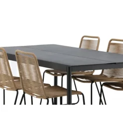 Modena Loungesæt - Havemøbelsæt - Sort og Latte