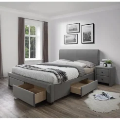 MODENA seng 160x200cm - Grå