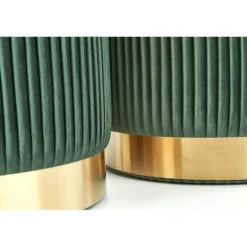 MONTY sæt af to taburetter: - Mørkegrøn