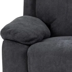 Mora 3 personers Elektrisk recliner Mørkegrå stof