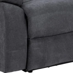 Mora 2 personers Elektrisk recliner Mørkegrå stof