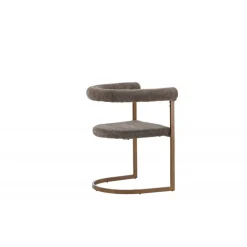 Morgen Spisebordsstol med armlæn - Brun