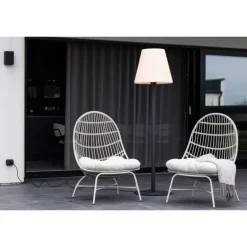 Moris Gulvlampe - Sort,Hvid