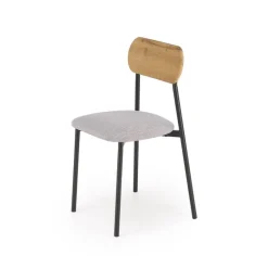 NANDO bord + 2 Spisebordsstole - Natur / Sort