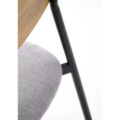 NANDO bord + 2 Spisebordsstole - Natur / Sort