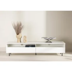 Navarra TV-bord - Sort og Hvid