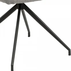 Naya spisebordsstol med armlæn og drejefunktion - Grå stof