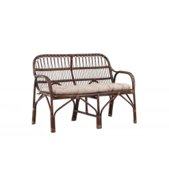 Nella 2 personers Havesofa - Mørk Valnød