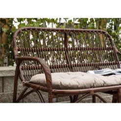 Nella 2 personers Havesofa - Mørk Valnød