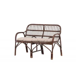 Nella 2 personers Havesofa - Mørk Valnød