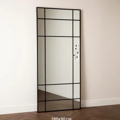 New Yorker spejl - 180x90cm - Sort