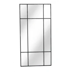 New Yorker Spejl med Antiksort ramme i jern str 200x100cm OUTLET