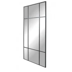 New Yorker Spejl med sort ramme i jern str 180x90cm