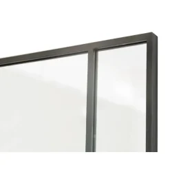 New Yorker Spejl med sort ramme i jern str 180x90cm