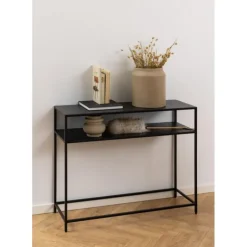 Newcastle konsolbord sort metal