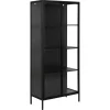 Newcastle vitrine sort metal H180 cm
