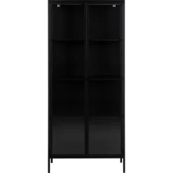 Newcastle vitrine sort metal H180 cm