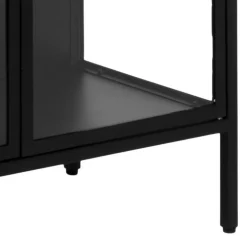 Newcastle vitrine sort metal H180 cm