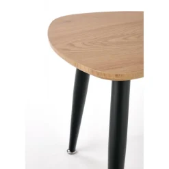 NICEA 2, sæt af to sofaborde, - gylden eg / Sort