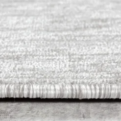 Nizza Kortluvet tæppe Ensfarvet - Creme