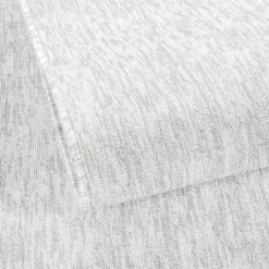 Nizza Kortluvet tæppe Ensfarvet - Creme