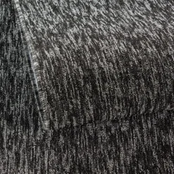 Nizza Kortluvet tæppe Ensfarvet - Antracit