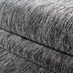 Nizza Kortluvet tæppe Ensfarvet - Grå