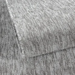 Nizza Kortluvet Tæppeløber Ensfarvet - Lysegrå