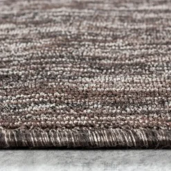 Nizza Kortluvet Tæppeløber Ensfarvet - Brun