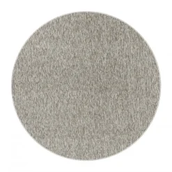 Nizza Rund Kortluvet tæppe Ensfarvet - Beige