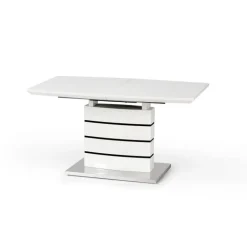 NORD spisebord hvid 140-180cm med 4 spisestole