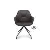 Nour - Spisebordsstol - Sort Micro læder