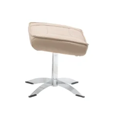 Næsby Drejestol Beige Soleda Læder