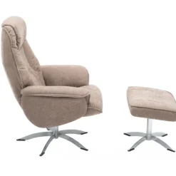 Næsby Drejestol Beige Stof