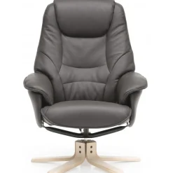 Næsby Drejestol Brun Soleda Læder