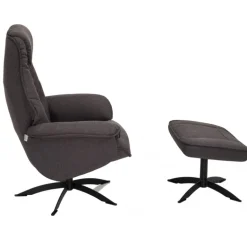 Næsby Drejestol Brun stof