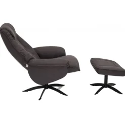 Næsby Drejestol Brun stof