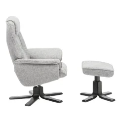 Næsby Drejestol lysegrå Stof