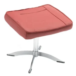 Næsby Drejestol Rød Soleda Læder