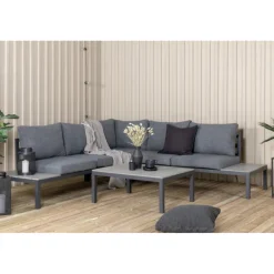 Odense Have Hjørnesofa Sæt - Sort,Grå