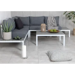 Odense Have Hjørnesofa Sæt - Grå,Hvid