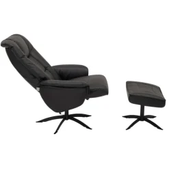 Odense Lænestol i ægte læder