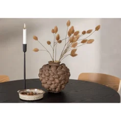 Olivia Rund Spisebordssæt - Sort og Natur