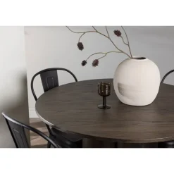 Olivia Rund Spisebordssæt - Sort og Mocca